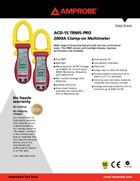 Thumbnail of document ACD 15 PRO TRMS Data Sheet 6244